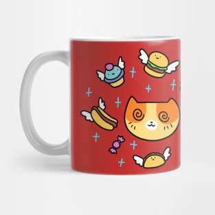 Hypnotized Junk Food Cat Mug